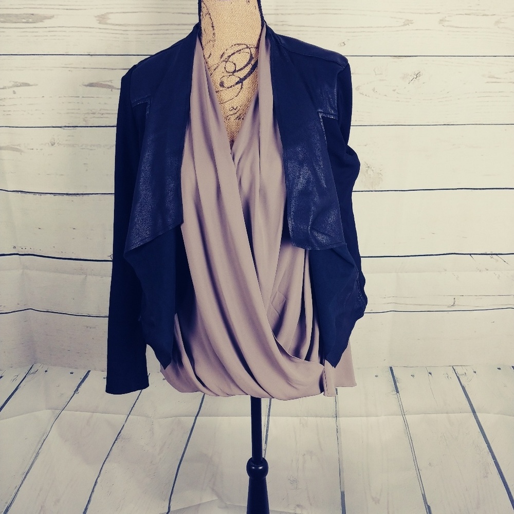 MNG Taupe Twist sleeveless blouse